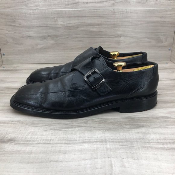 Lloyd Oxford Mens 12.5 Odell Black Leather Monk Strap Dress Shoes main image 12